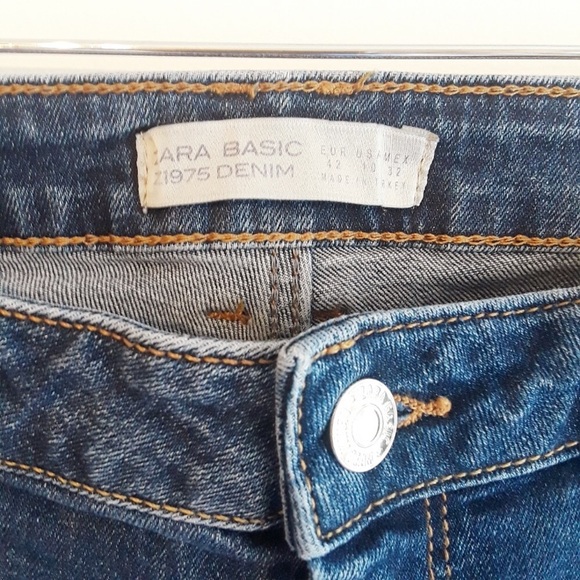 Zara Basic Denim 1975 skinny jeans sz 10 - Picture 2 of 7